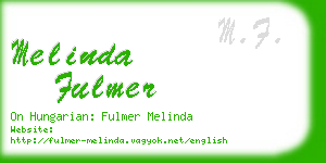 melinda fulmer business card